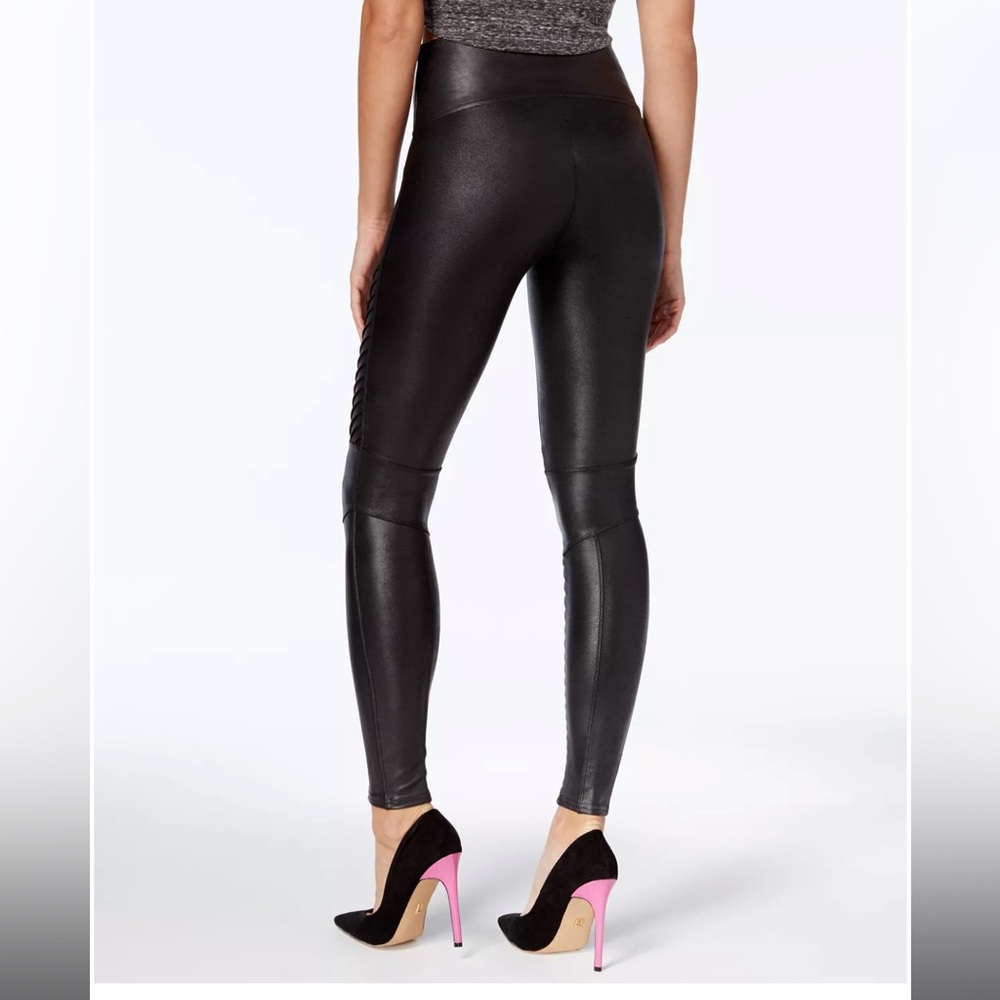 Spanx Faux Leather Moto Leggings